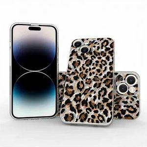 Leopard print iPhone case cover 12 protector silicone Apple cell cartoon‎ new